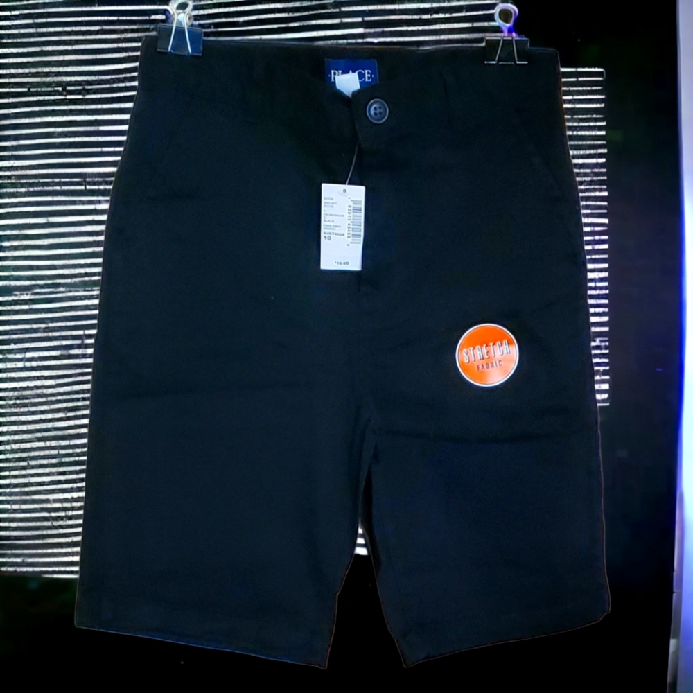 boys black shorts